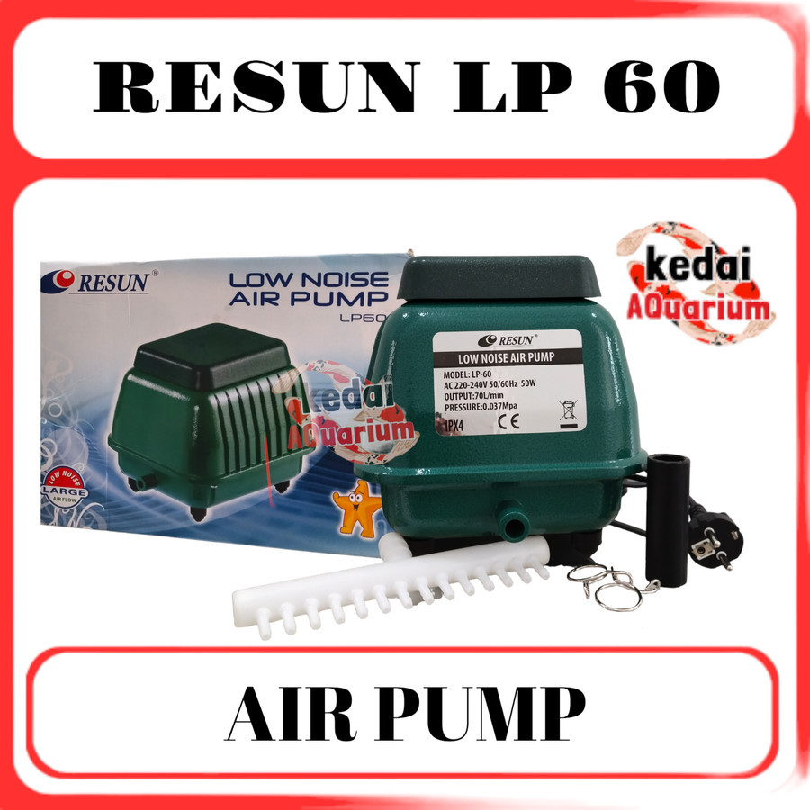 RESUN LP 60 Aerator 14 Lubang Pompa Udara Kolam Aquarium / Air Pump Resun LP60