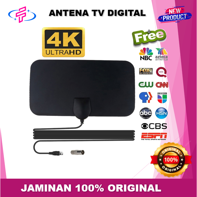 Antena TV Digital 4K Super Jernih Taffware TFL-D139 Antena Digital TV