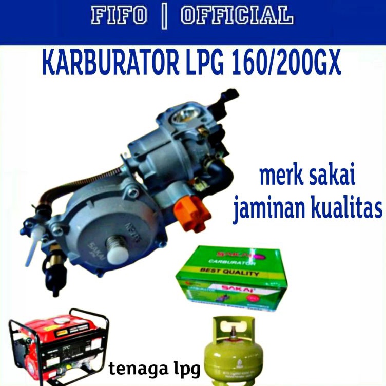 Diskon Heboh sakai KARBULATOR LPG GX16 2 SAKAI KONVERTER KIT GENSET AIR HYBRID BENSIN KE LPG MURAH