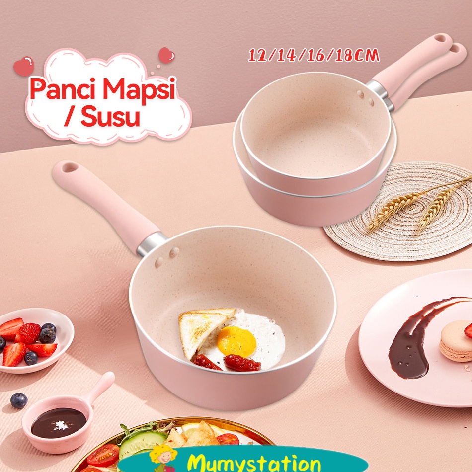 Dapatkan disini Mumystation 12141618Cm Panci Milk Pot Panci Susu Anti LengketPanci Mpasi Rebus Ename
