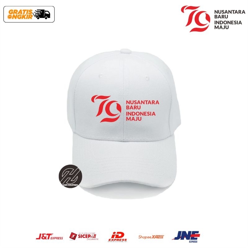 Topi 17 agustus 2024 Baru/Topi Hut Ri ke-79 tahun/Topi merah putih indonesia maju/Topi baseball dist