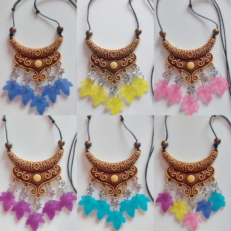 Kalung Etnik Minang Aksesoris Kalung Perempuan Kalung Hijab Tali Panjang Kalung Pesta