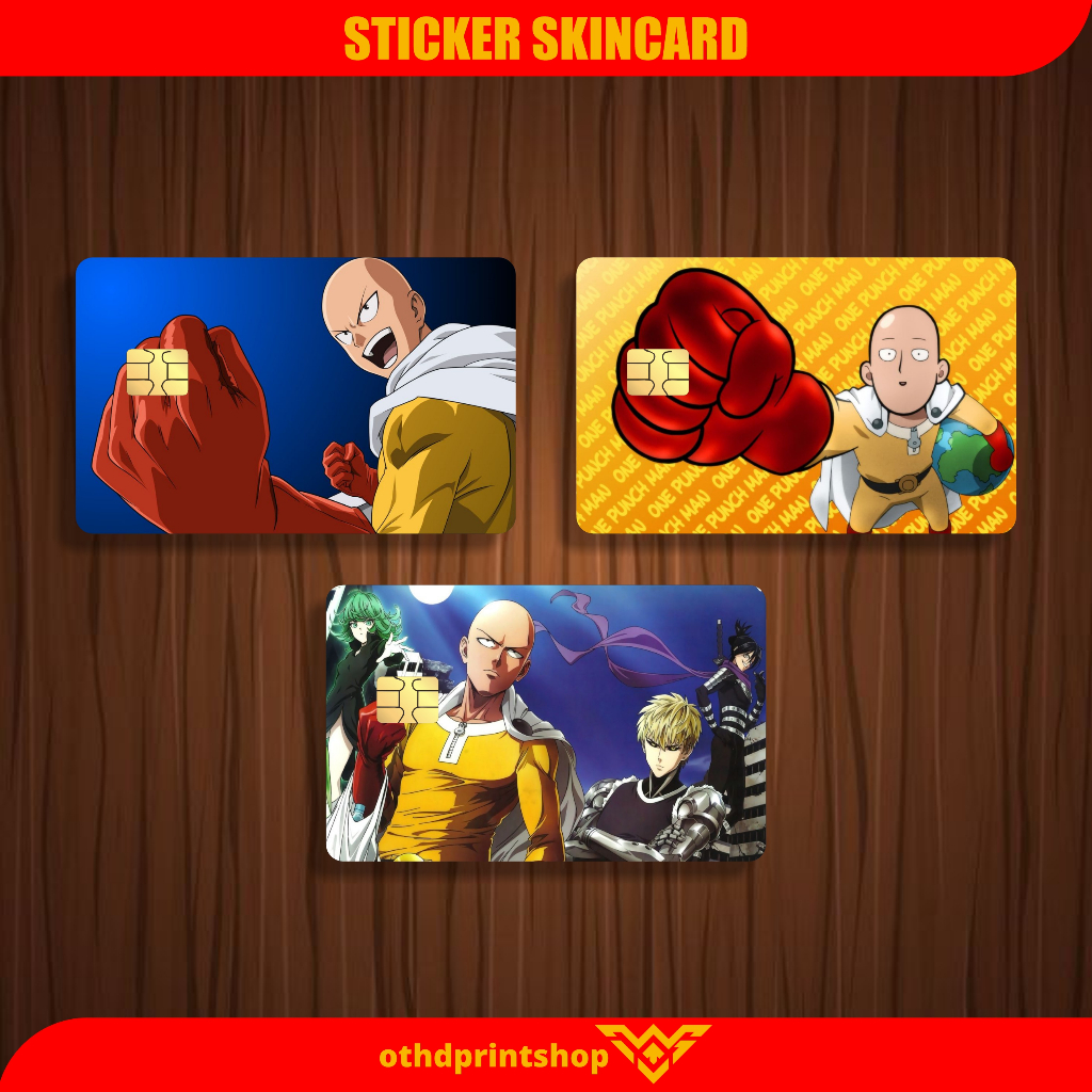 

STIKER ATM SKINCARD SAITAMA Sticker Garskin Kartu Atm Skin Card ATM SIM KTP E-MONEY FLAZZ ETOL