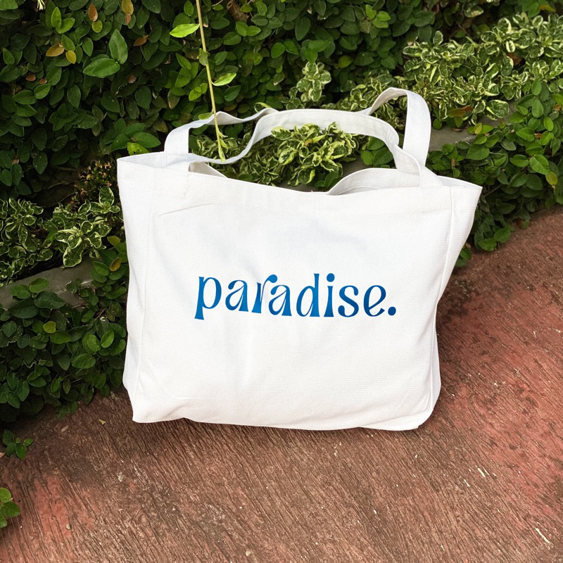 TOTEBAG casual totebag aesthetic kekinian totebag landscape muat laptop