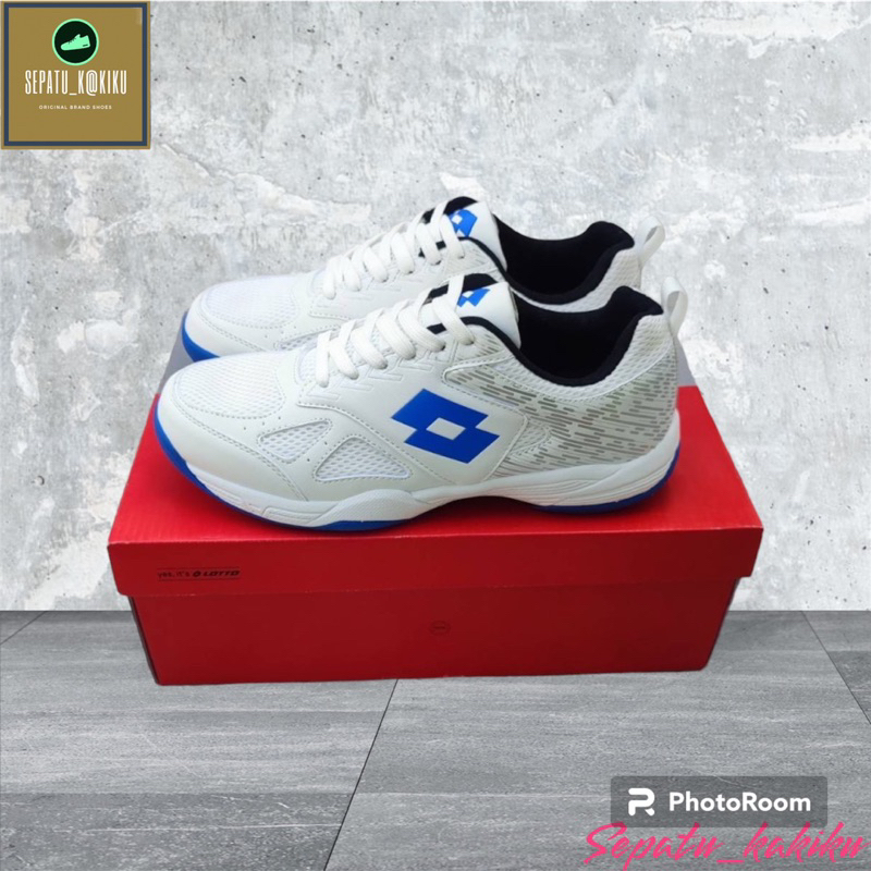 Sepatu Badmintoon Lotto LOB Badminton "White" size 40