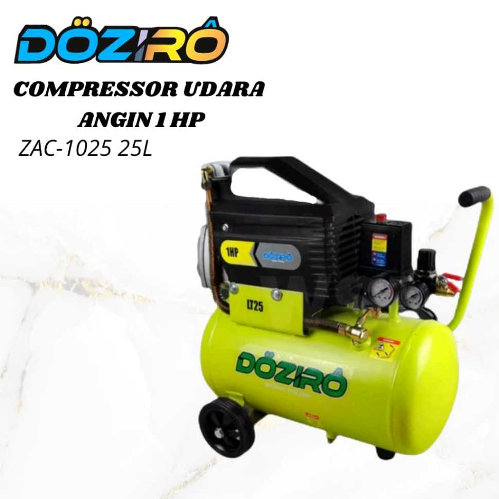 Kompresor Udara angin air compressor ZAC-1025 1HP Doziro 25L 25 Liter