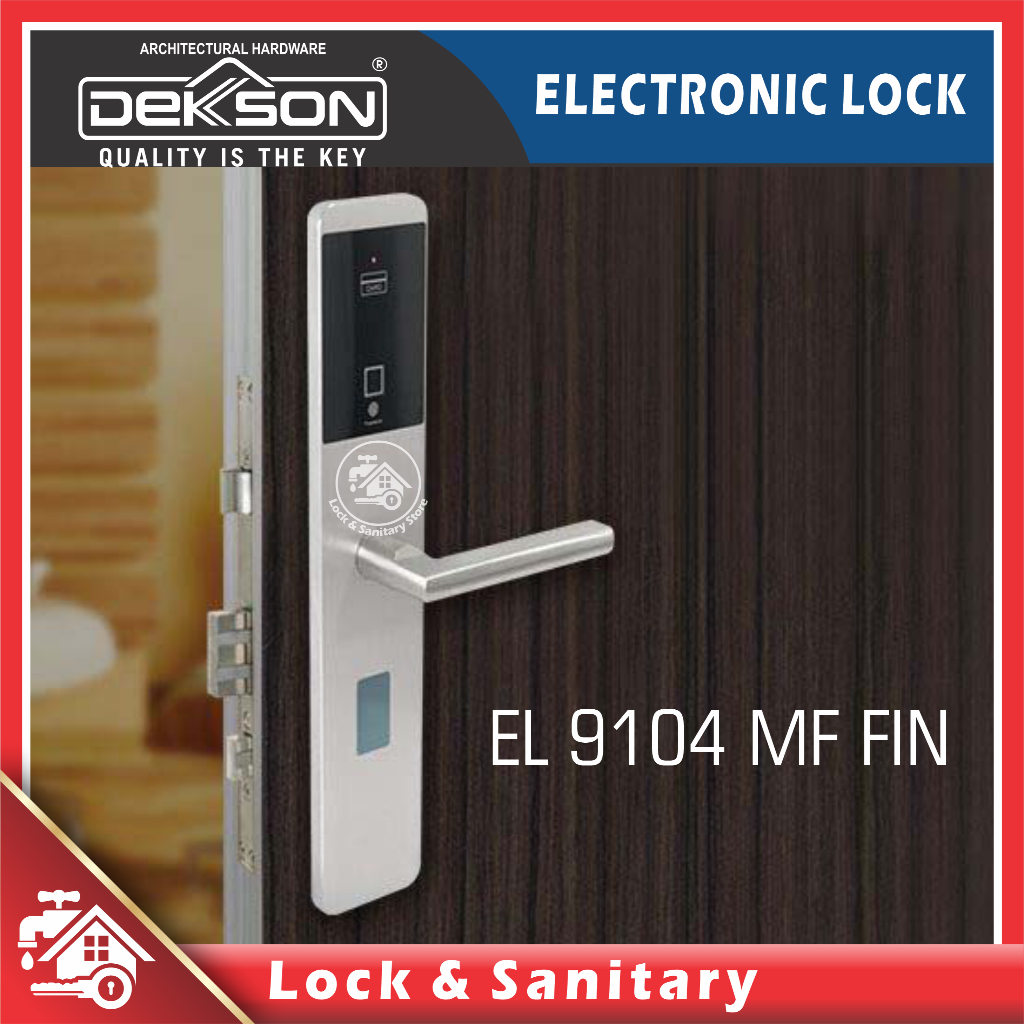 Kunci Electronic Smart Digital Lock Dekkson EL 9104 MF FIN