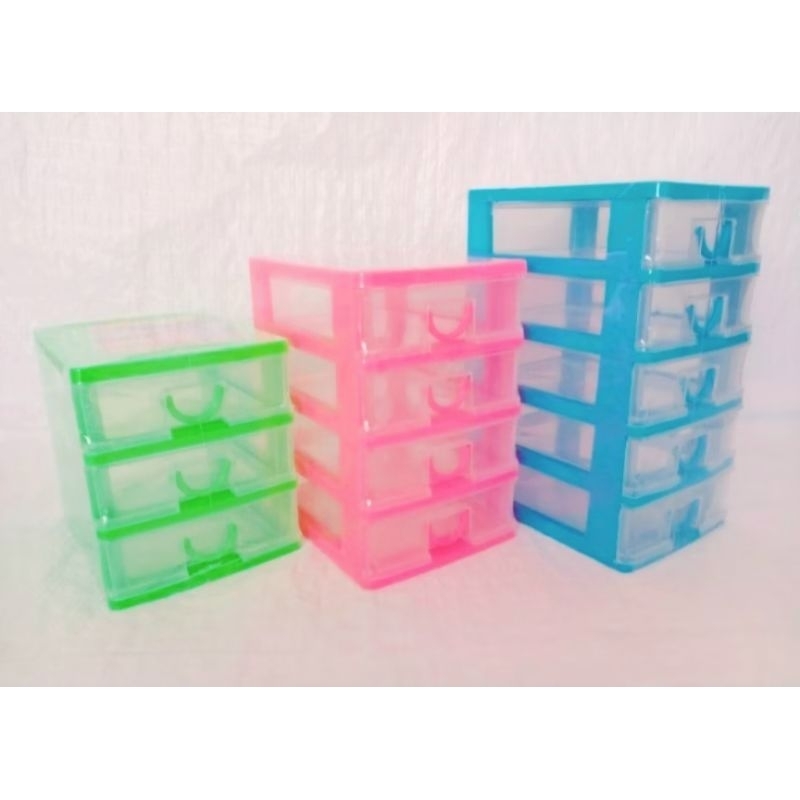 Rak Susun Plastik / Laci Susun  / Container Susun Mini / Rak ATK / Rak Bumbu Plastik