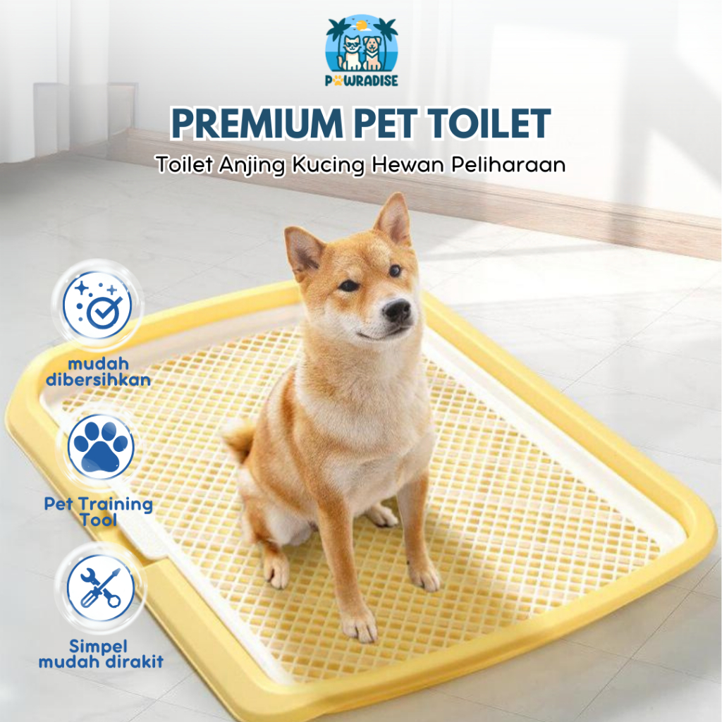 Premium Toilet Training Anjing Kucing - Training Potty Pad Pee Poop Tray Ukuran Jumbo