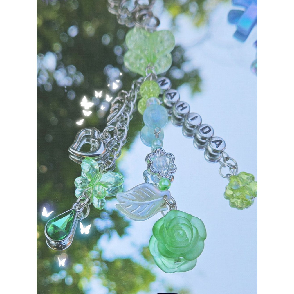 : ̗̀➛ Genshin Impact Nahida Beads Keychain ✧.*
