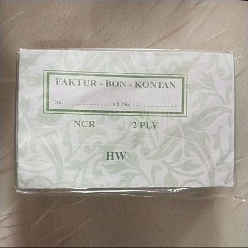 

Faktur Bon / Bon Kontan NCR 2 ply kecil kecil kesamping / Bon tidur