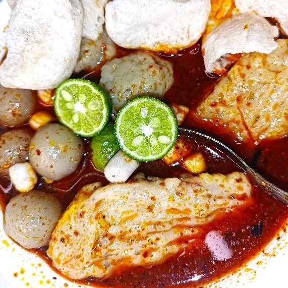 

bacil nyakreuk mix tahu coklat