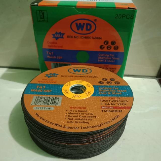 WD Batu gurinda potong WD per kotak isi 20 pcs