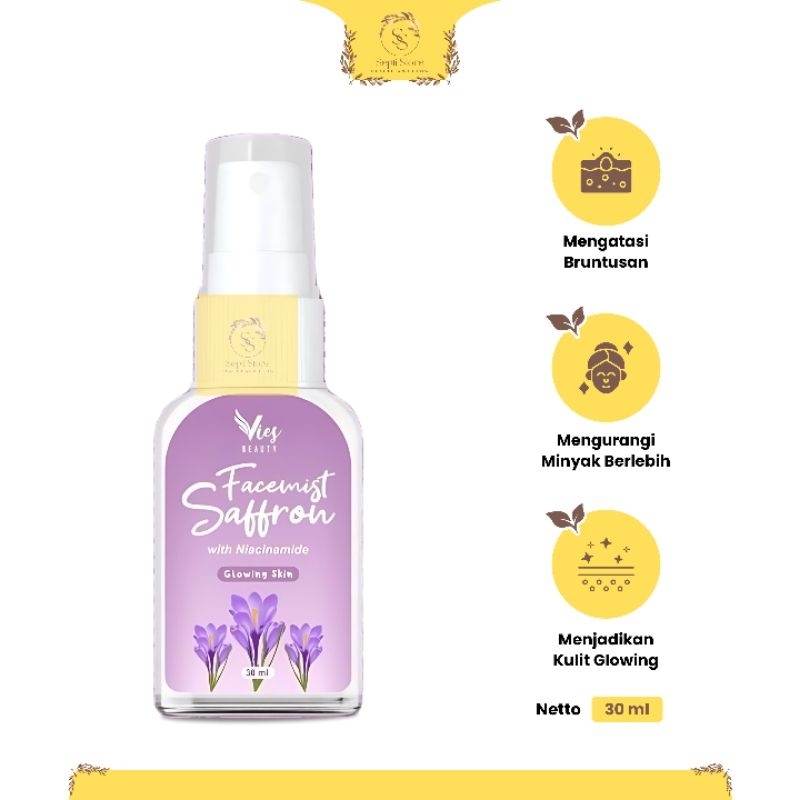 Face Mist Saffron By Vies With Zam-Zam Safron Spray Mencerahkan Melembabkan Wajah Glowing