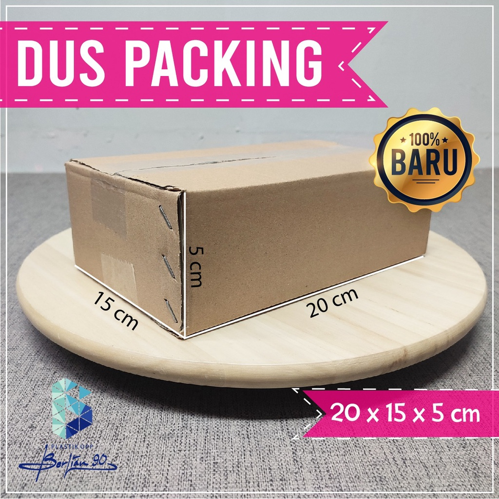 

Kardus Packing Polos 20x15x5 BARU / Karton Box Packaging Dus Baru Polos Murah