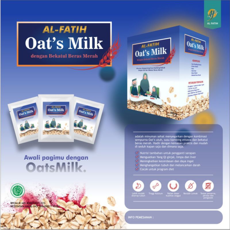 

Tidak sempat buat sarapan konsumsi Oats Milk pengganti sarapan