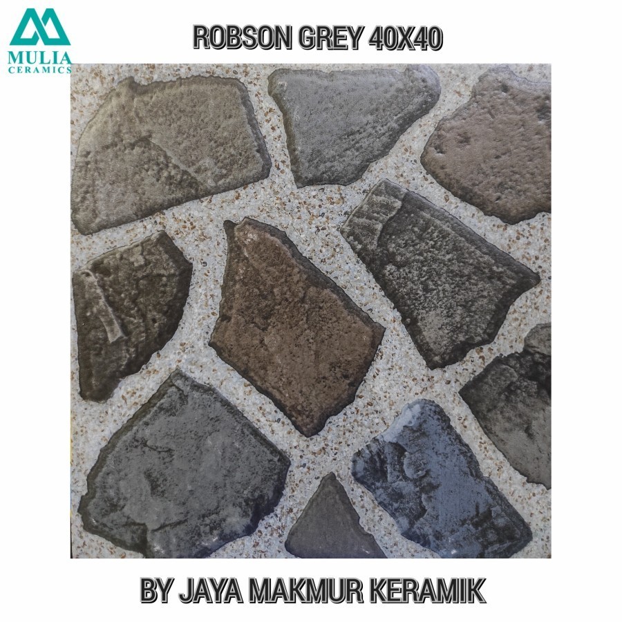 Keramik Kasar Untuk Garasi Atau Teras 40x40 Robson Grey