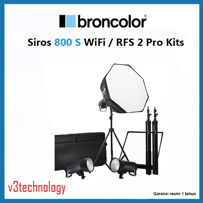 Broncolor Siros 800 S WiFi / RFS 2 Pro Kits - Studio Lighting Siros 800s
