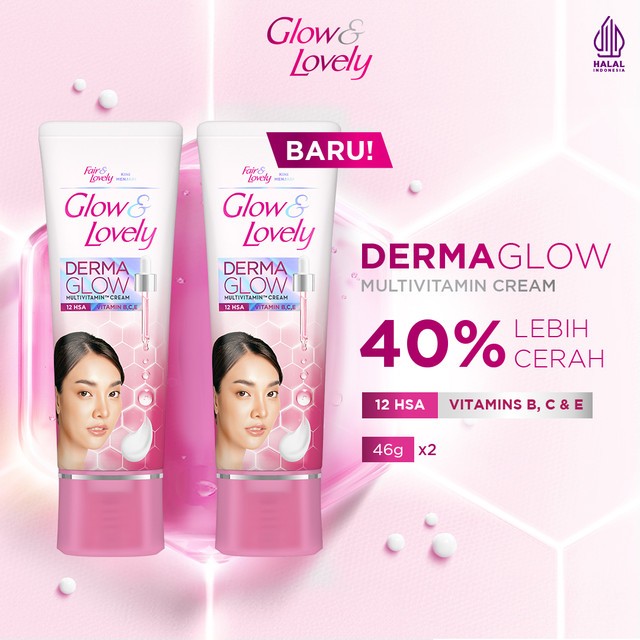Glow & Lovely Krim Wajah Multivitamin 46 g x2