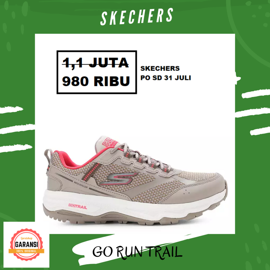 Skechers shoes women ori 100% GO RUN TRAIL