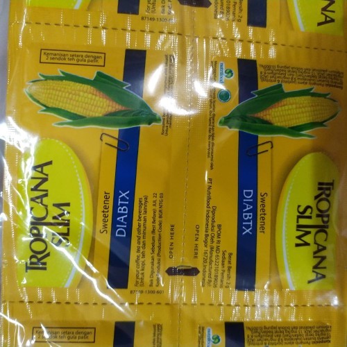 

REPACK - Tropicana Slim DIABTX ED 2027 Kemasan Sachet Gula Pasir Diabetes