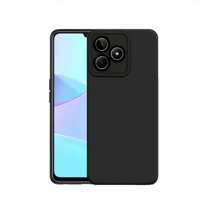 Case Realme C51S C51 C53 Case Softcase BLACK MATTE CAMERA PROTECTION Case Casing Hp Realme C53 C51 C