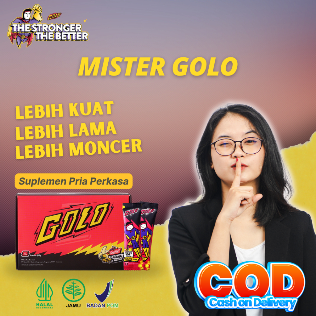 

MISTER Golo Ginseng Official Distributor Original Sachet Royal Jelly Madu Flavor or Banana