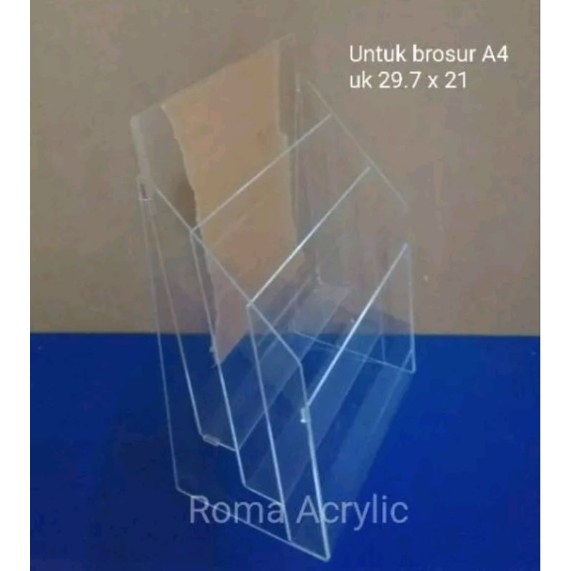 

Tempat brosur A4 3 susun/Akrilik display brosur