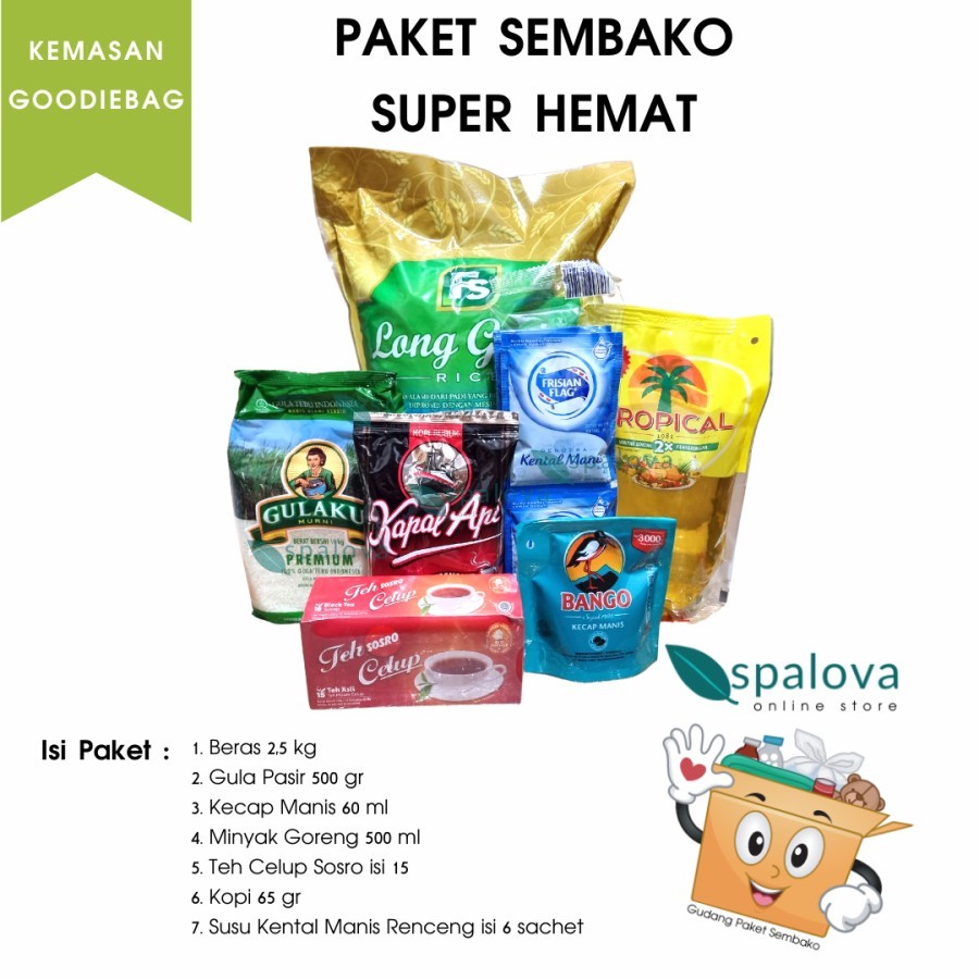 

PAKET SEMBAKO SUPER HEMAT (PACKAGING AMAN)