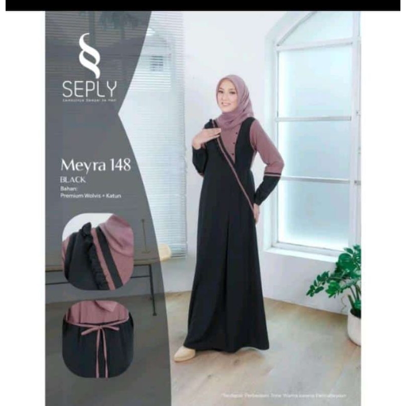 Gamis Meyra 148 Black By Seply