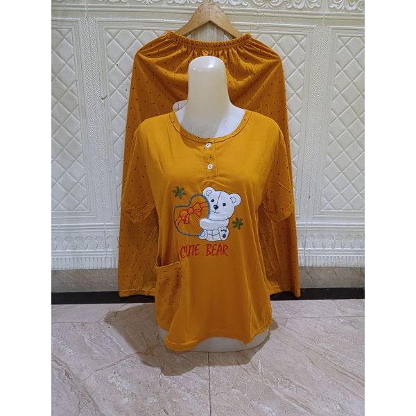 BajuTidur Wanita Dewasa CP Ukuran Standar Bahan Kaos