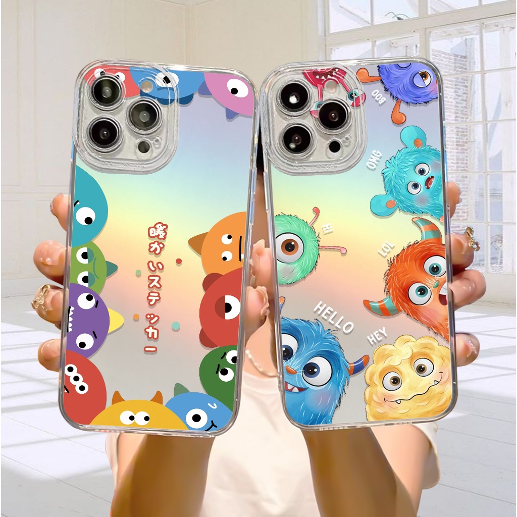 Case Hologram OPPO A5S A11K A12 A7 A15 A15S A57 A77S A58 4G Motif ( 45 ) Softcase Hologram Bening Te