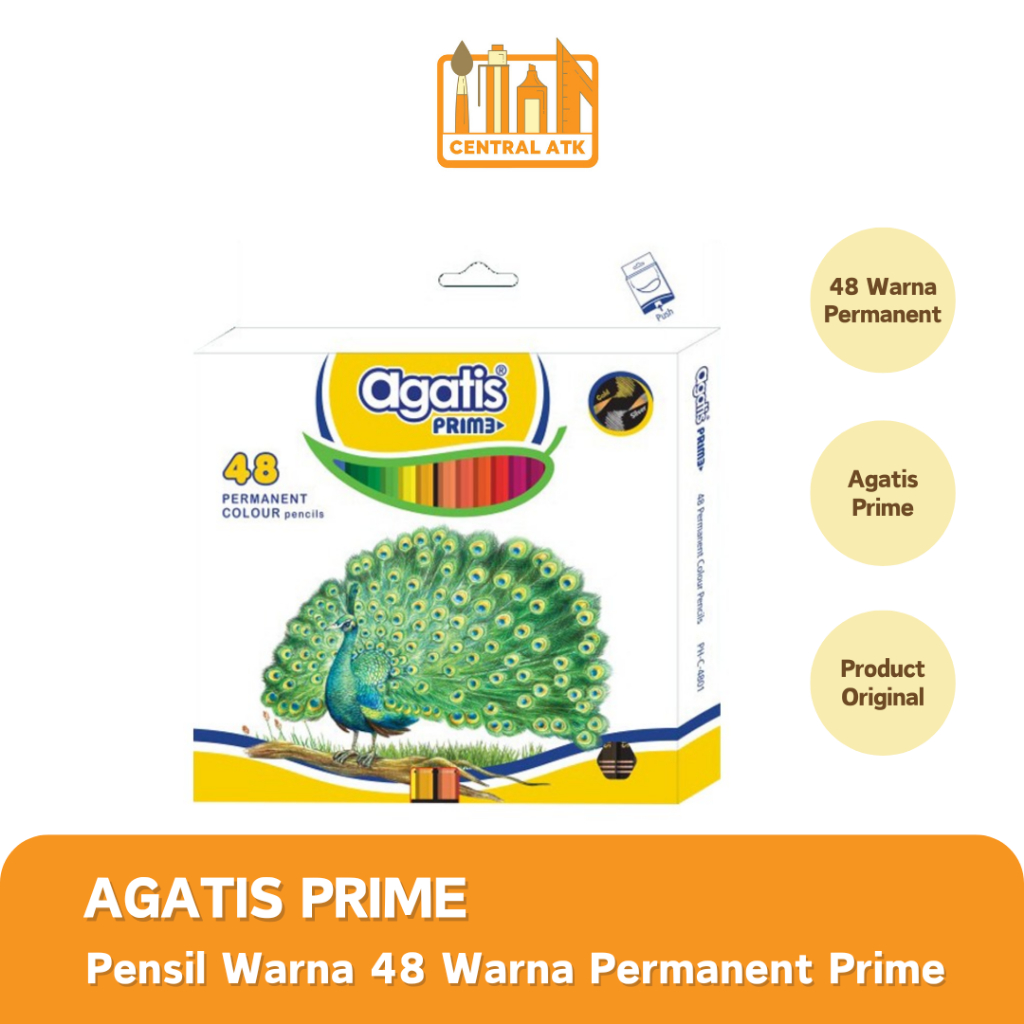 

COLOUR PENCIL / PENSIL WARNA AGATIS PRIME 48 WARNA PANJANG