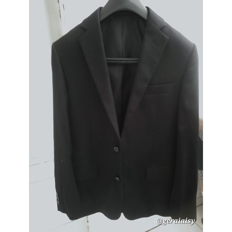 The Executive Jas Hitam Pria/ Slim Fit Suit Black/ Blazer Jas Laki Laki/ Jas Modern Prlvd