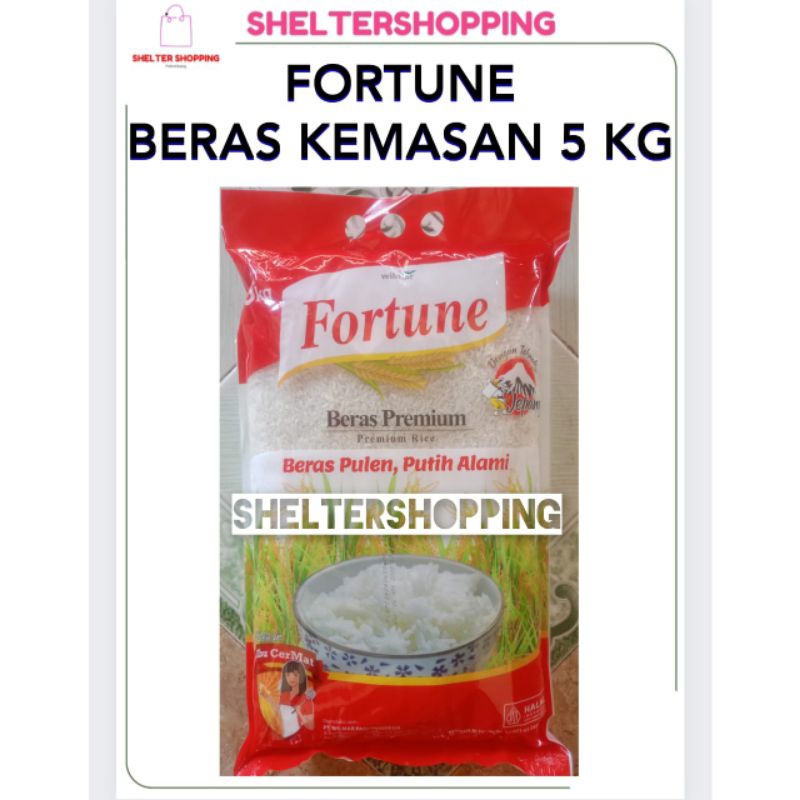 

(INSTANT & SAMEDAY) FORTUNE Beras Kemasan 5 KG