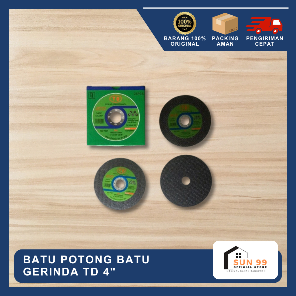 Batu Potong Batu Gerinda TD 4" Inch