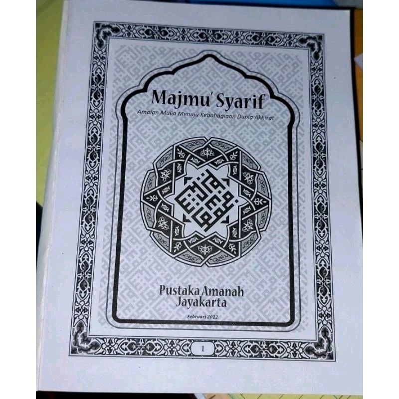 Buku Majmu Syarif 464 Hal Pustaka Amanah Jayakarta