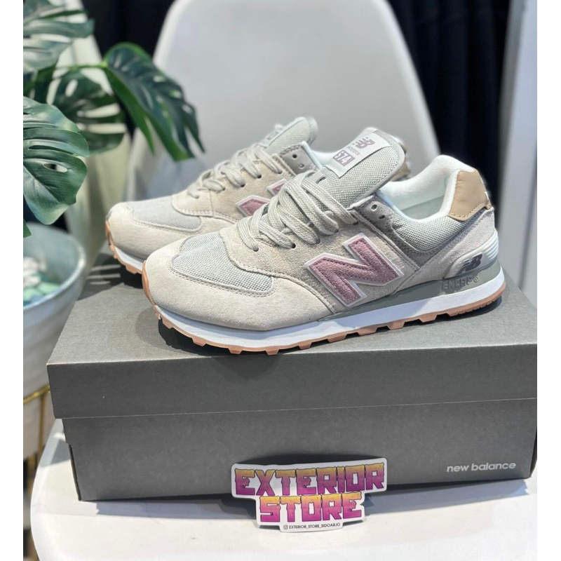 Sepatu Sneakers NB 574 - Grey Pink