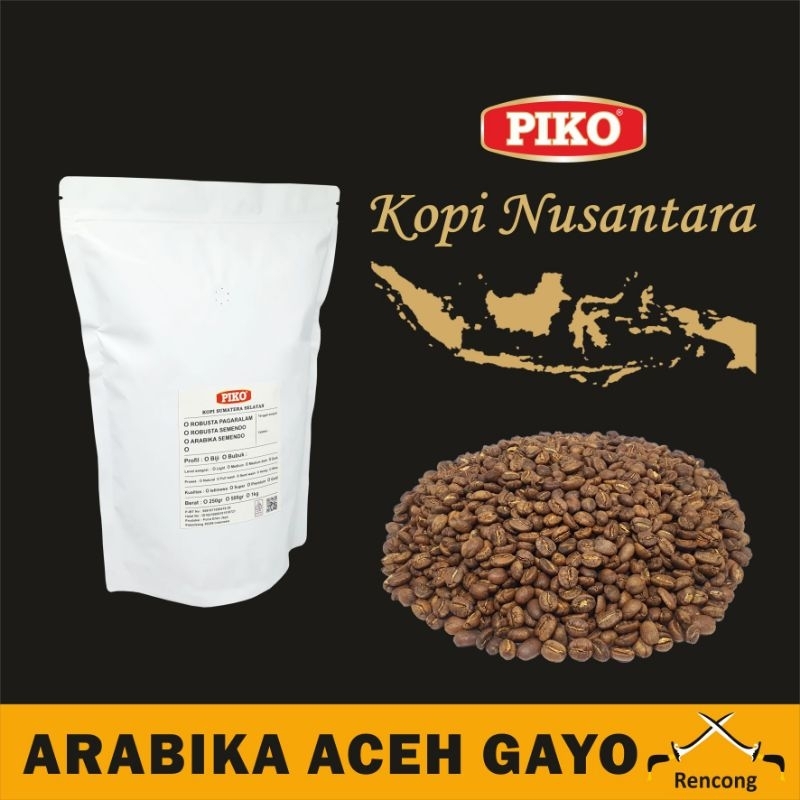 

Kopi Arabika Aceh Gayo 250gr Premium Petik Merah Biji Kopi Bubuk