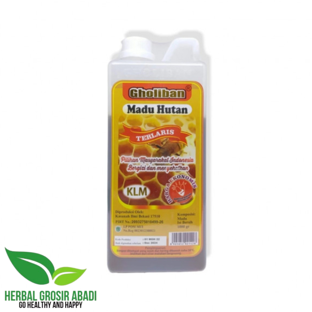 

Madu Gholiban Hutan Kalimantan + Beepollen Dan Royal Jelly 1kg MANFAAT MADU ASLI ORIGINAL hologram