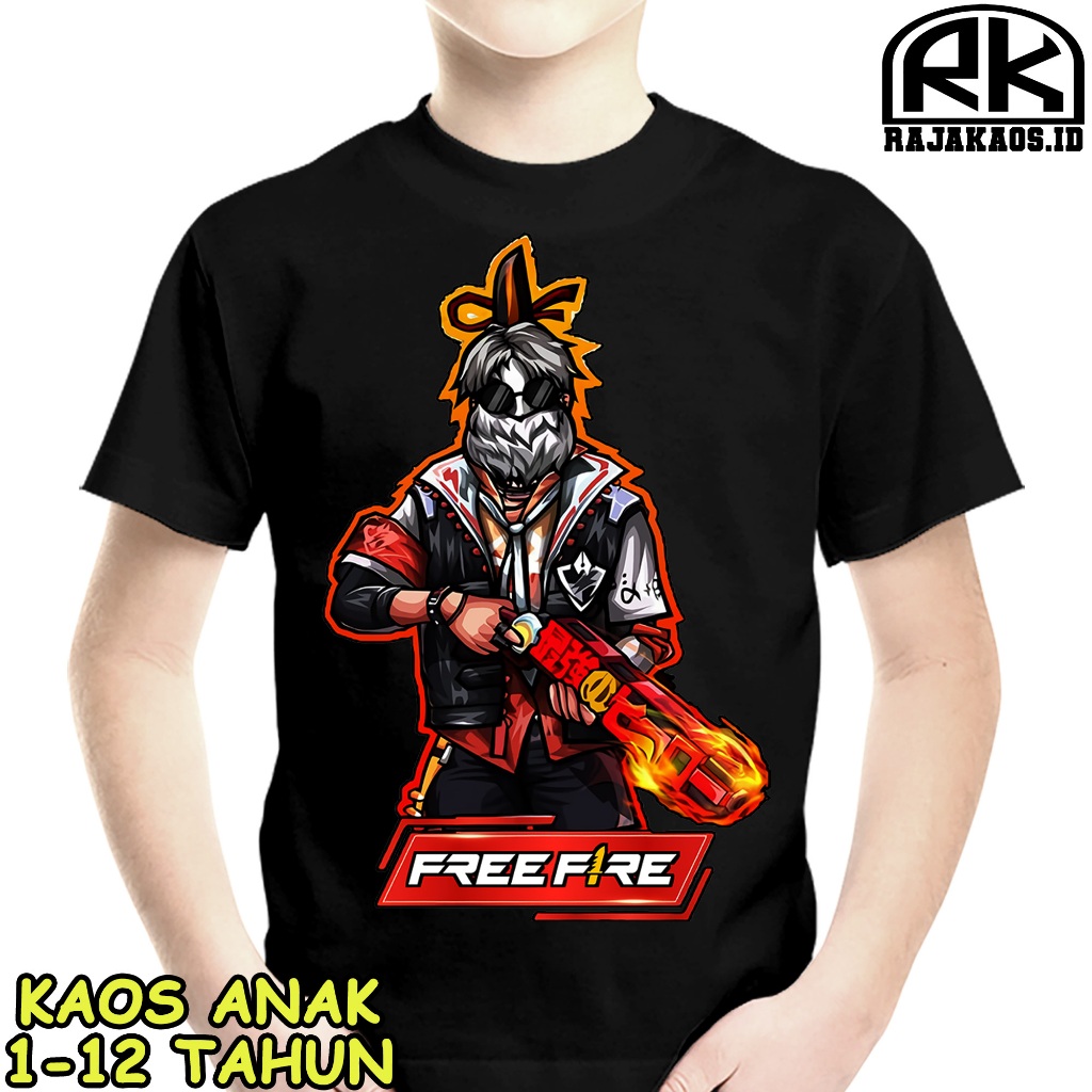 KAOS ANAK KARAKTER FF 9 USIA 1-12 TAHUN BAJU ANAK KAOS FF - KAOS FF COTTON COMBED 30S