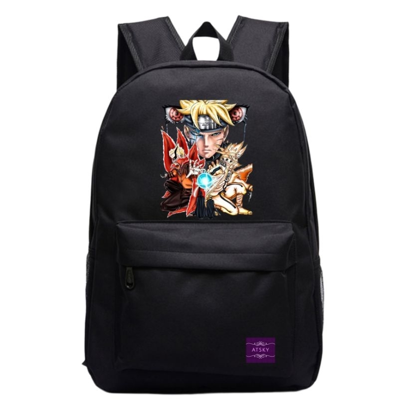Tas Ransel backpack Premium ATSKY Boruto x Naruto Simple school sekolah