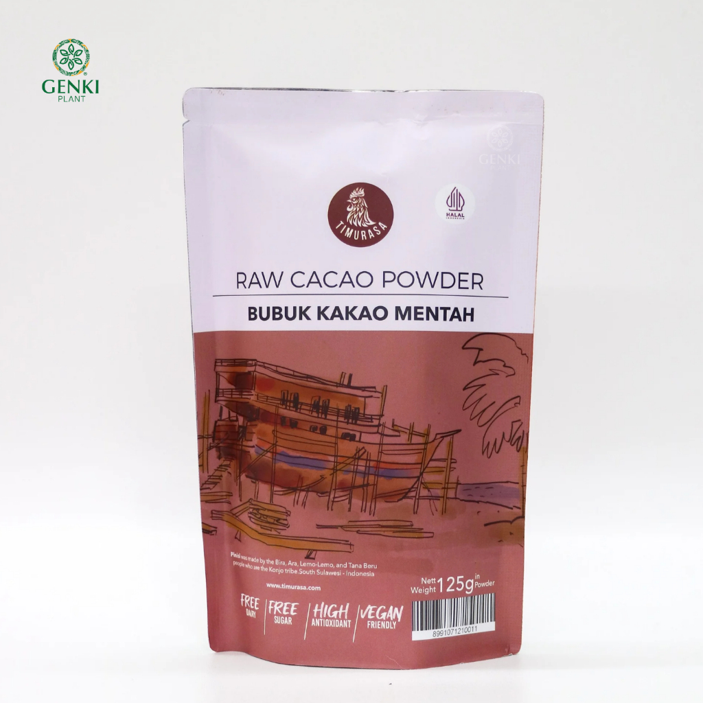 Timurasa Raw Cacao Powder / Bubuk Kakao Mentah - 125 g