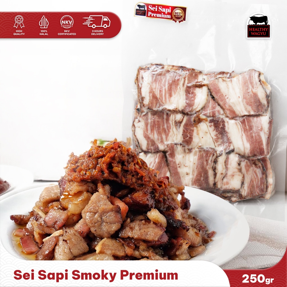 

Sei Sapi Daging Sapi Asap Frozen Premium 250gr Healthy Wagyu