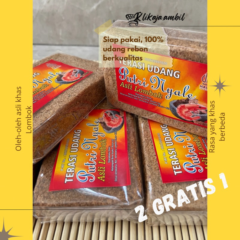 

2 GRATIS 1 |Terasi Panggang Favorit siap pakai khas lombok