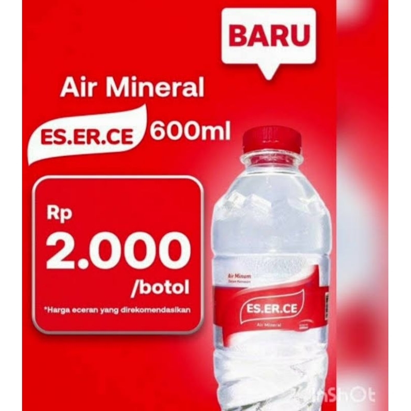 

Air Mineral Eserce 600 ml