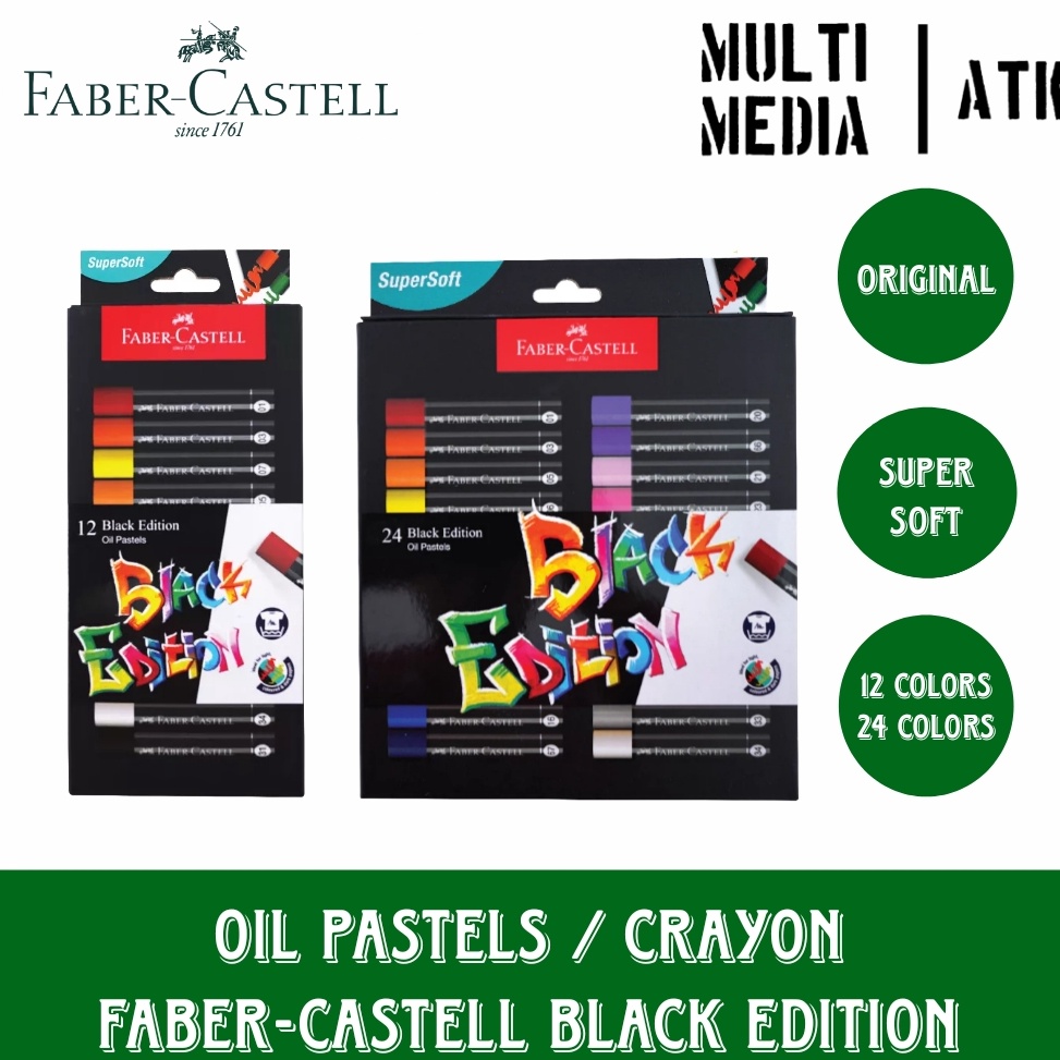 

FABERCASTELL BLACK EDITION OIL PASTEL SERIES CRAYON FABER CASTELL EDISI COVER HITAM KODE O2D1
