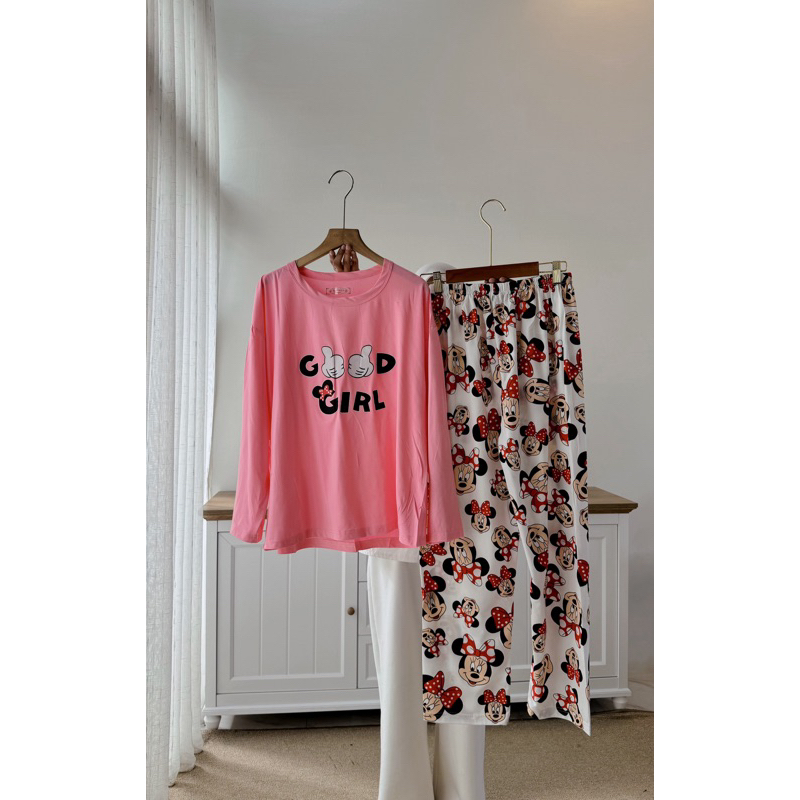 CANDY LADY Series Piyama Set Panjang / Baju Tidur Import Wanita Terbaru / Setelan Tidur Lengan Panja