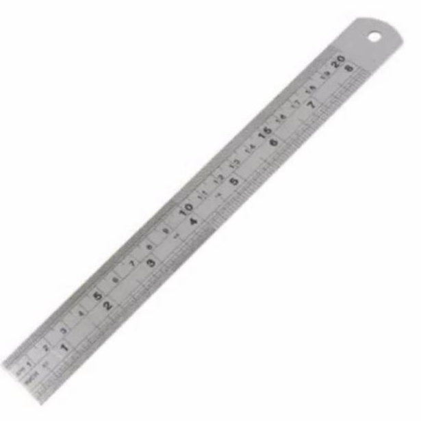 

Penggaris Besi Mistar Ruler Steel 2 cm 2 m meter mtr 2 mm mili KODE Y2F4