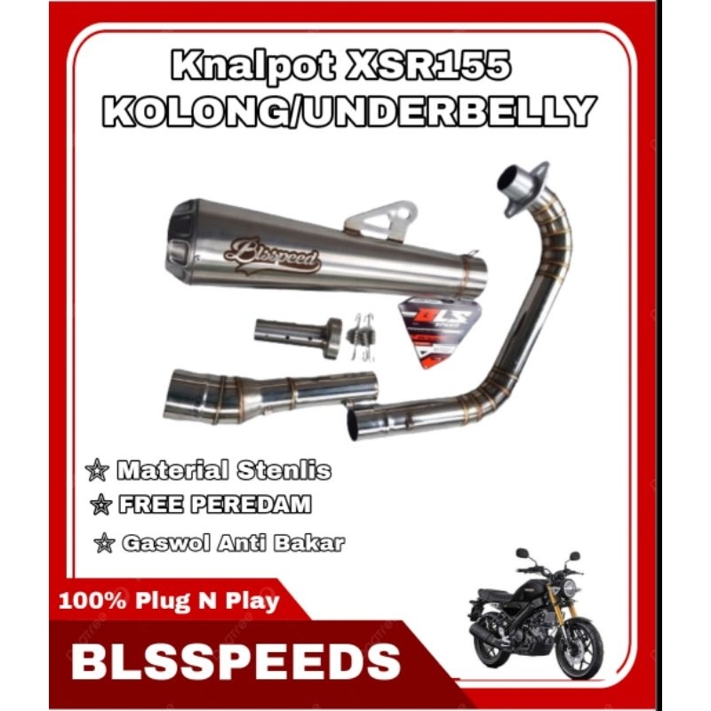 Knalpot Yamaha Xsr155 Custom Xsr155 Kolong Underbelly